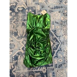 Superdown Nellie Green Metallic Dress NWT